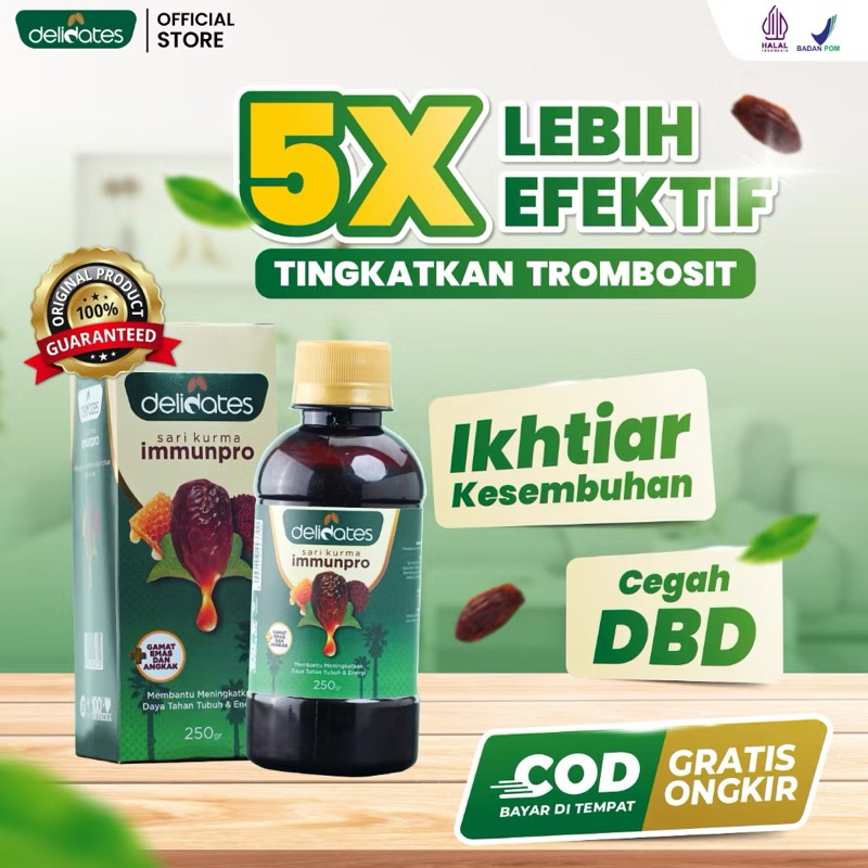 

delidates sari kurma immunopro