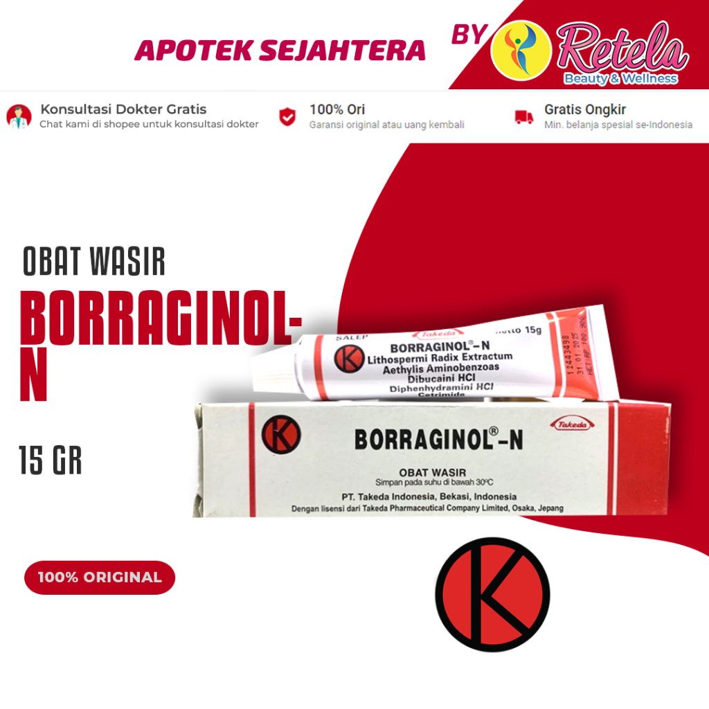 Borraginol-N Salep 15 g - Salep Wasir