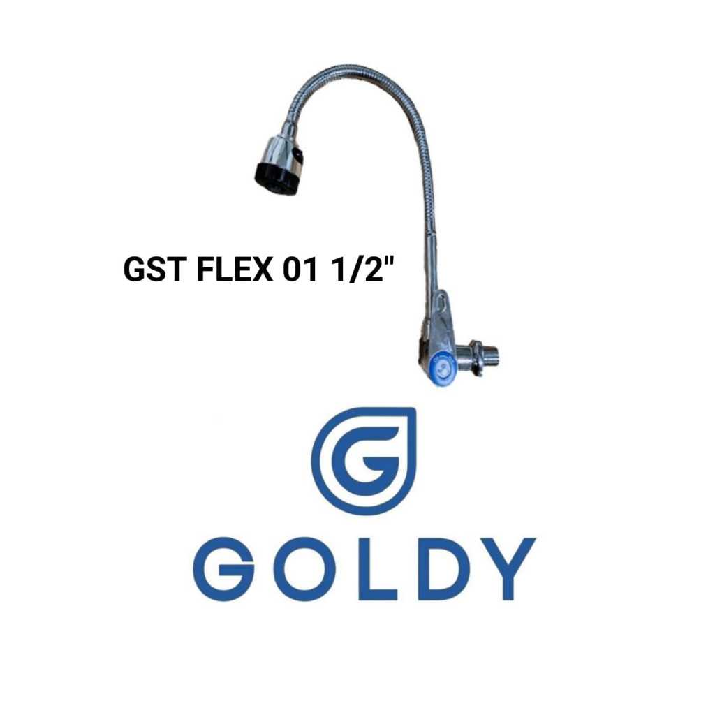 [ GOLDY ] Kran Wastafel / Kran Cuci Piring Lubang Samping GST FLEX 01 1/2"