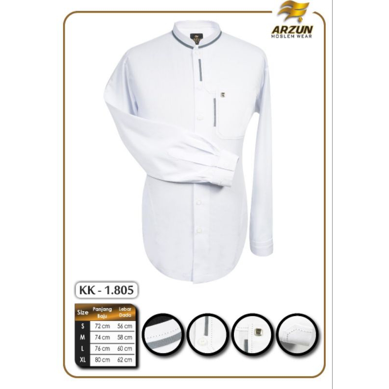 New Collection 07 Kemeja Koko Arzun Lengan Panjang/ Kemko Arzun Terbaru Koko/ Baju Koko Arzun