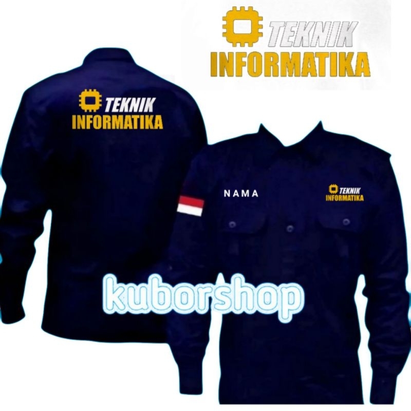 kemeja teknik informatika baju teknik informatika seragam teknik informatika full bordir