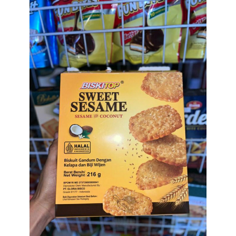

BISKITOP SWEET SESAME 216g CAMILAN/JAJAN