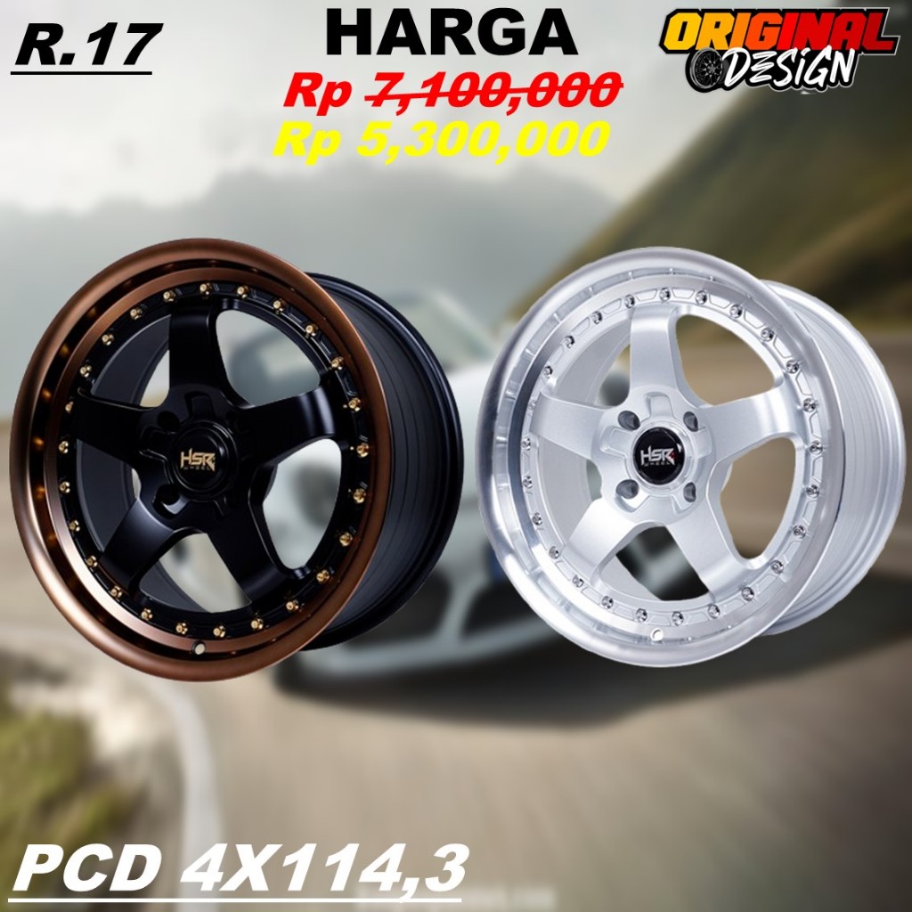 Pelek Mobil AVANZA, XENIA, LIVINA, Ring 17 Velg HSR BOB R17 Palang 5