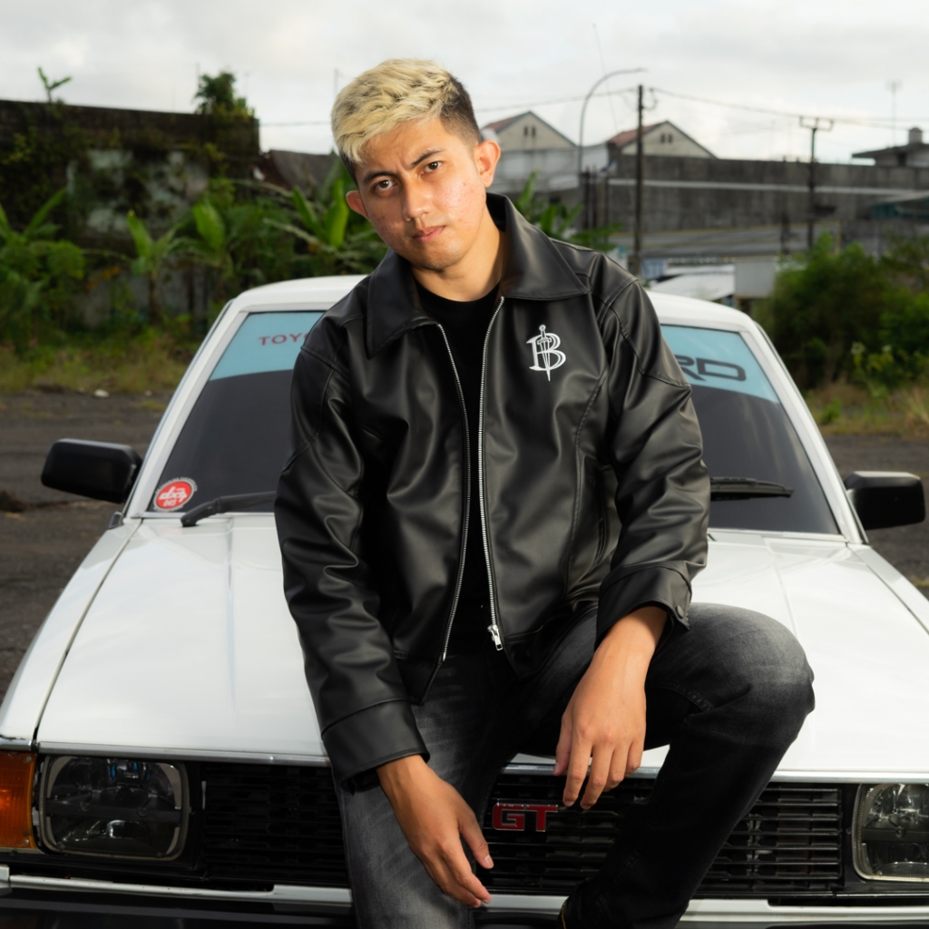 BOZRVK - LEATHER JAKET - JAKET KULIT PRIA BOXY CUT LEAD WELL BLACK