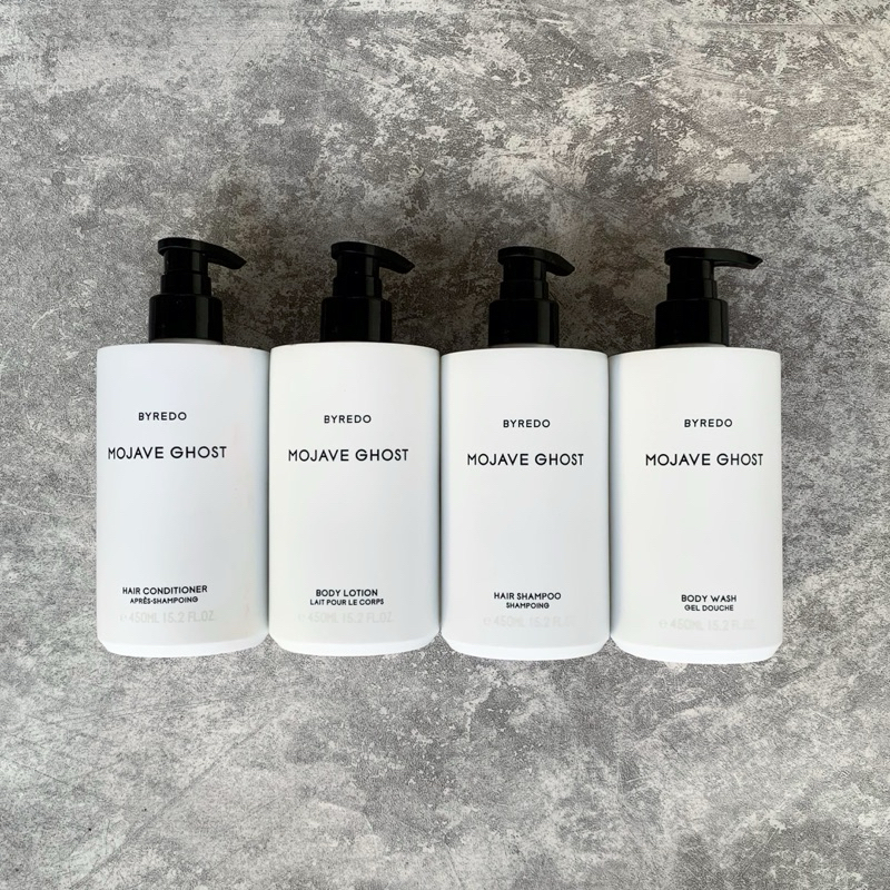 1 SET BUNDLING MOJAVE GHOST BYREDO (BODY WASH, LOTION, SHAMPOO, CONDITIONER)