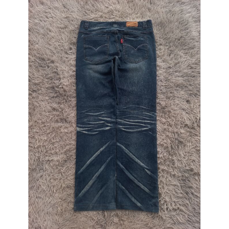 TAJ Fading Jeans Blue Contrast Washed  not Celana Cargo Panjang Cargo Pants Jeans Denim Selvedge uni