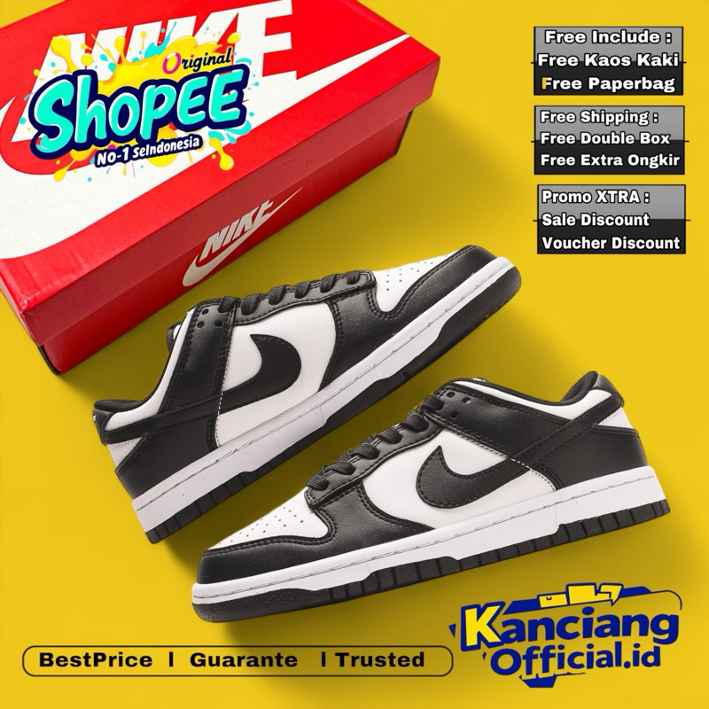 

Sepatu Dunk Low Retro / Classic - Black White-‘,.