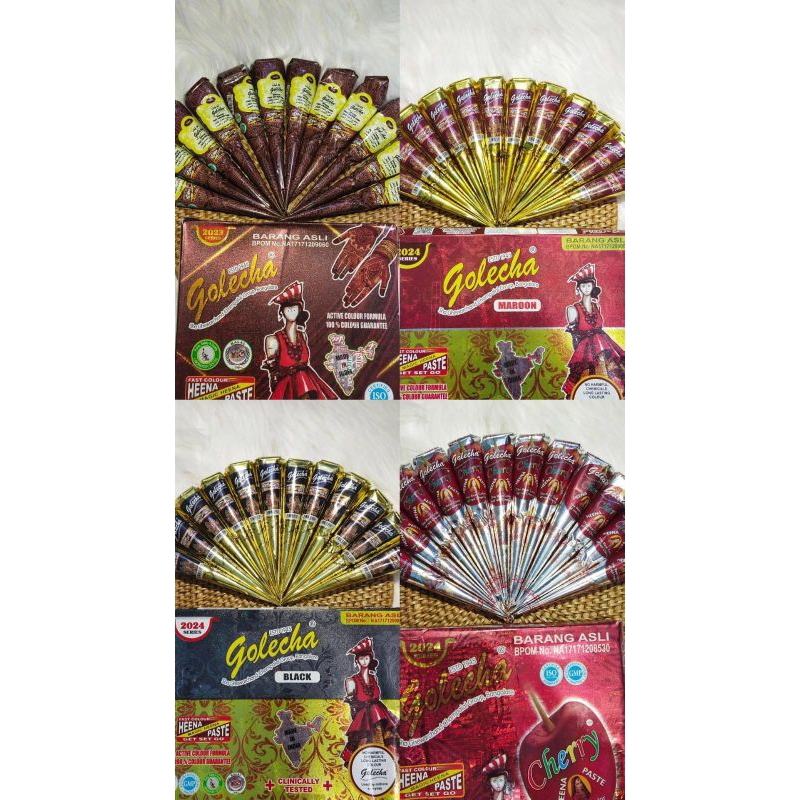 HENNA TANGAN HALAL - HENNA TANGAN GOLECHA - CAT KUKU HALAL