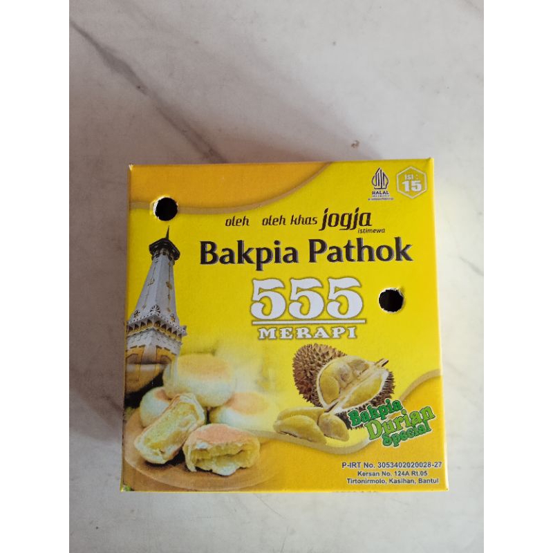 Bakpia kering pathok 555 durian isi 15