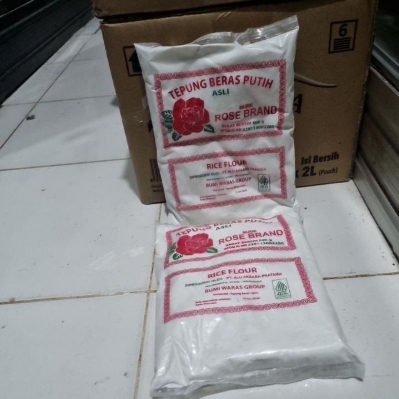 

Tepung beras putih rose brand asli isi 500gr