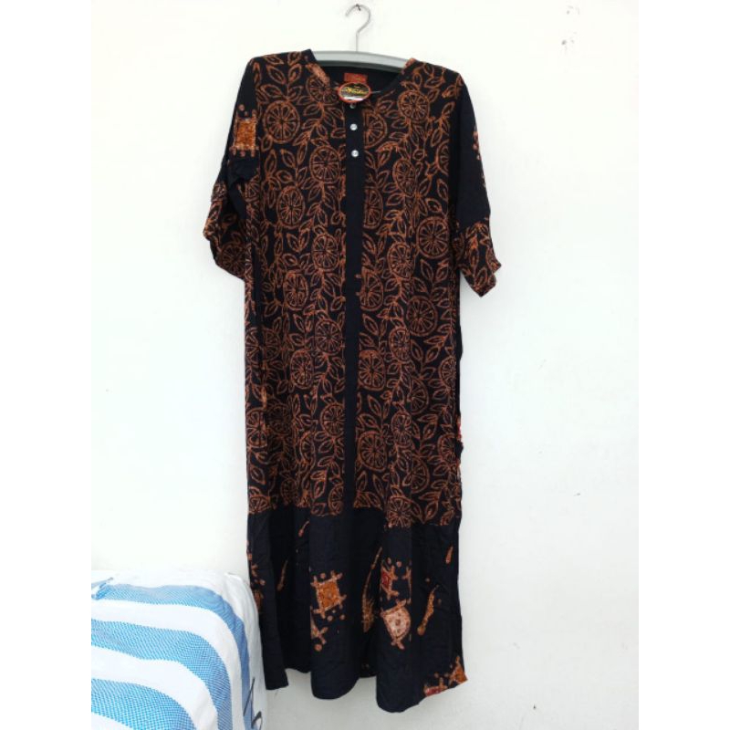 LONGDRESS/SACKDRESS NADYA BATIK LENGAN PANJANG/ 3/4