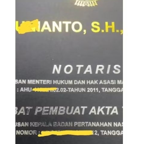 

Map Notaris, Garuda dan Text Poly Gold atau Silver