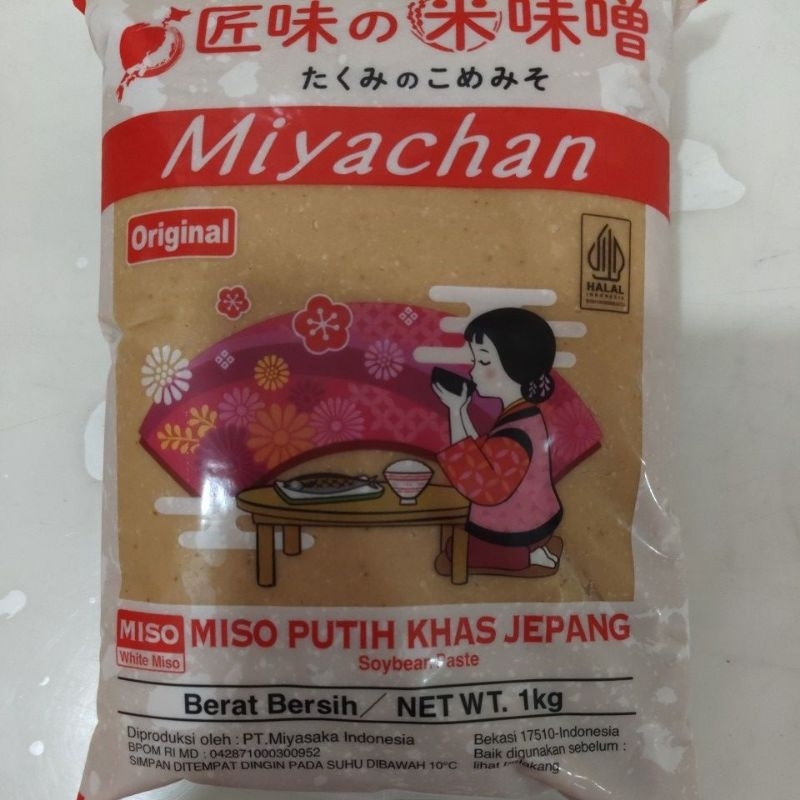 

Miso putih khas Jepang Miya chan white miso soybean paste 1 kg impor tauco