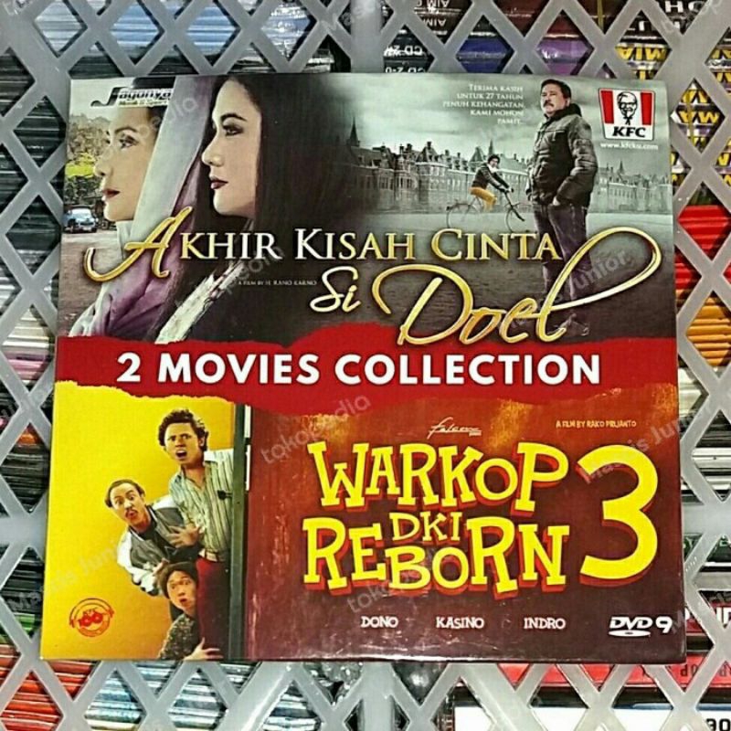 DVD Akhir Kisah Cinta Si Doel Anak Sekolahan Rano Karno & Warkop DKI Reborn 3 Dono Kasino Indro
