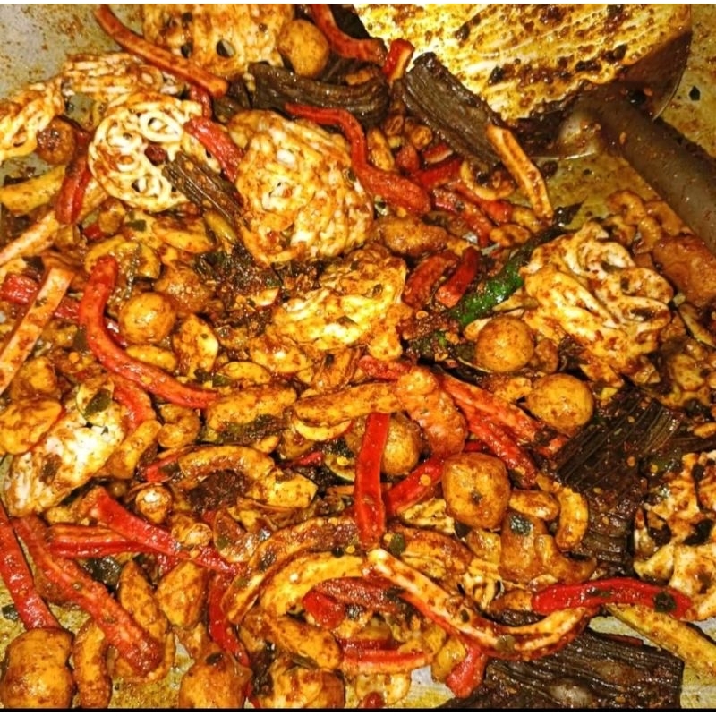 

kerupuk seblak mix campur pedas daun jeruk