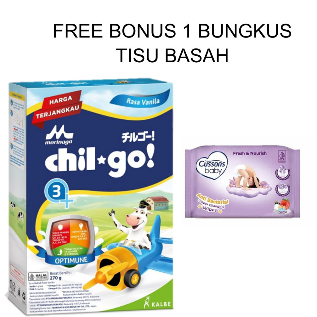 

CHILGO 3+ Susu Bubuk Vanila 270g – Nutrisi Lengkap untuk Anak Usia 3 Tahun ke Atas!
