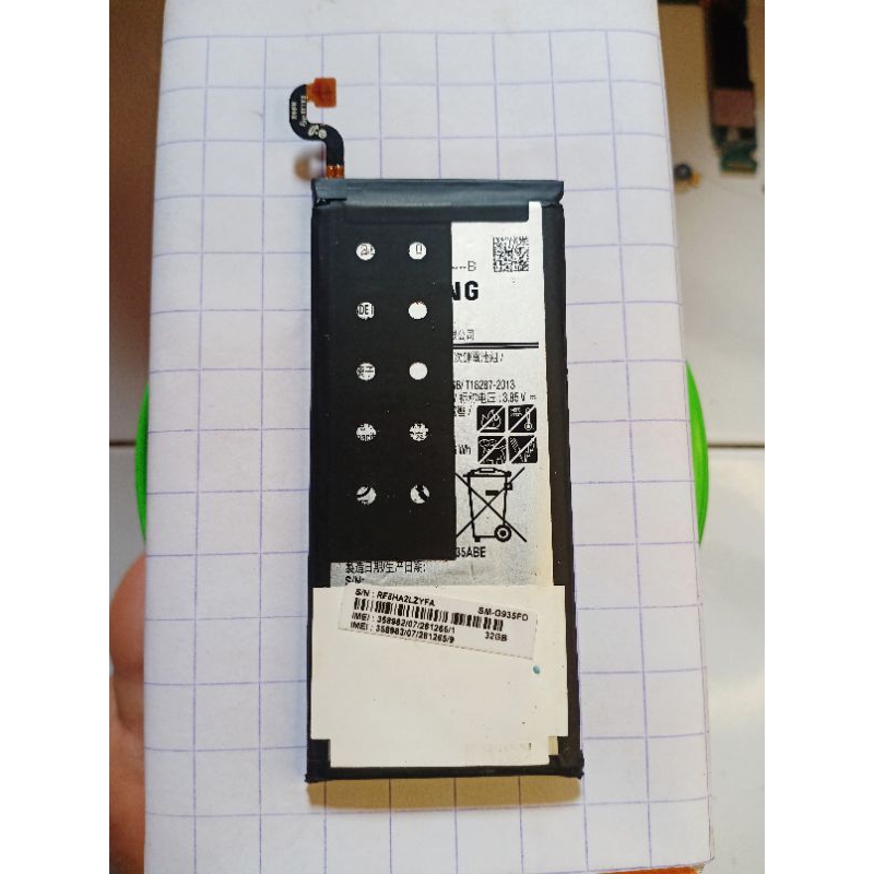 baterai samsung S7 Edge ori copotan