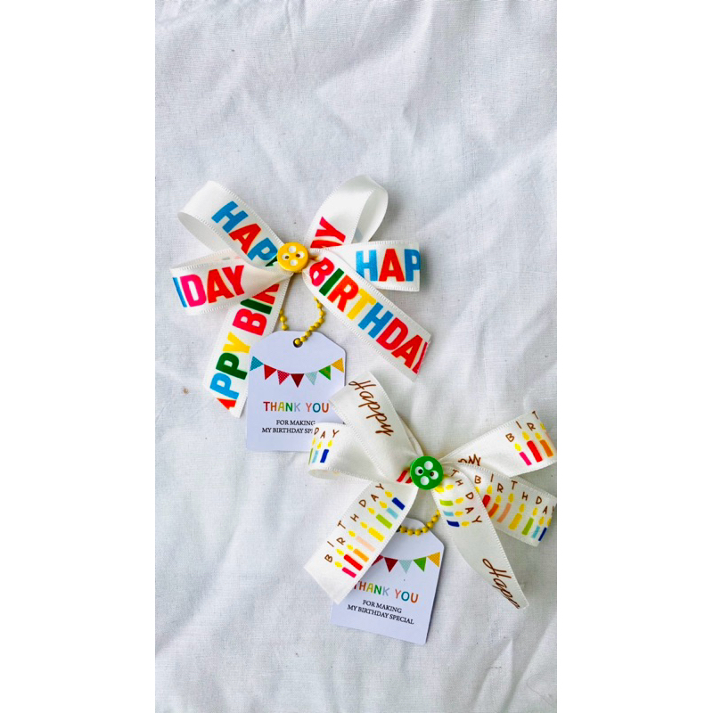 

Pita Ulang Tahun siap pakai + hang tag (BISA INSTANT)