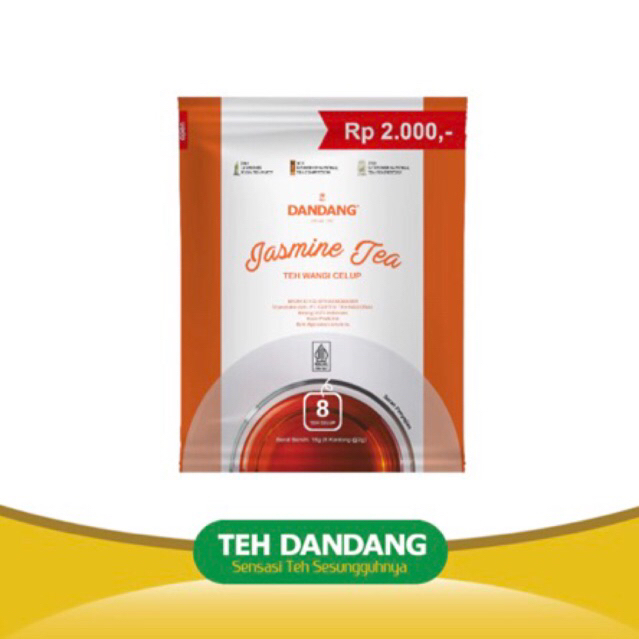 

Teh Dandang Jasmine 1 Renceng isi 10 Sachet x 8 Tea Bag 2gr