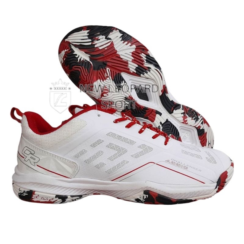 Sepatu Badmintkn HQ Challenger Addic White/ Sepatu Badminton HiQua