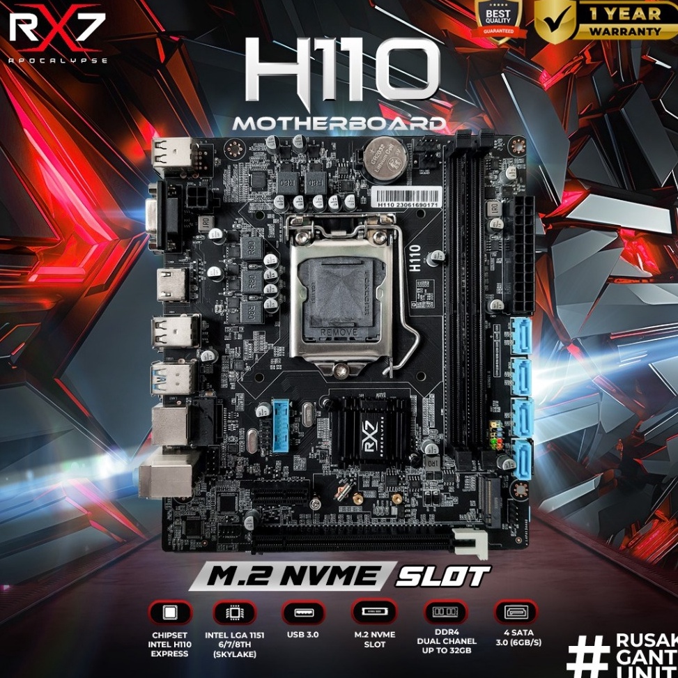 55TREN TERBARU Motherboard RX7 H11 Socket LGA 1151 DDR4 Mainboard H11 INTEL