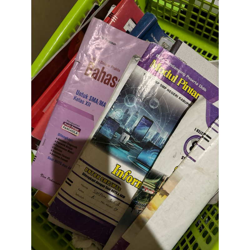 kertas LKS/modul bekas sekolah