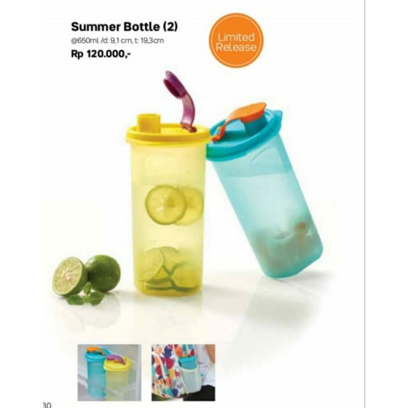 Summer Bottle Tupperware 650ml