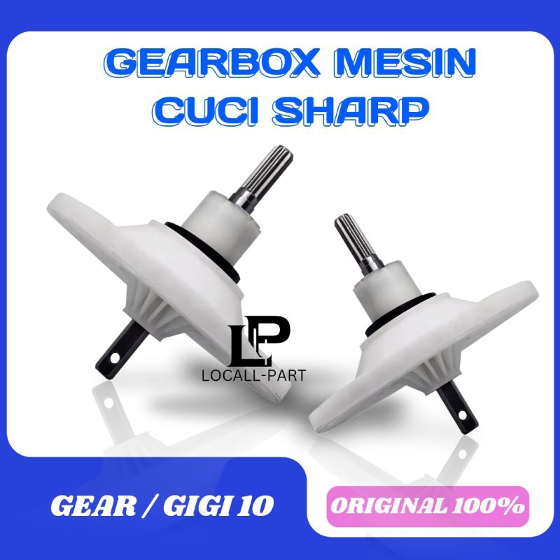GEARBOX MESIN CUCI SHARP AS GERIGI GEARBOX MESIN CUCI DUA TABUNG SHARP