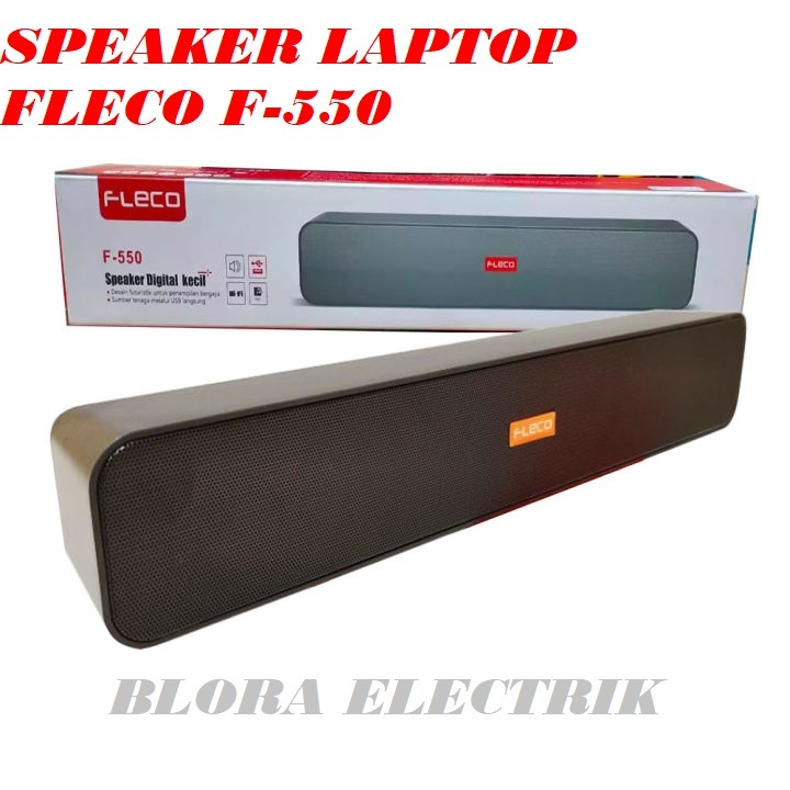 Speaker Soundbar Fleco F-550 USB /Speaker Aktif Laptop Komputer