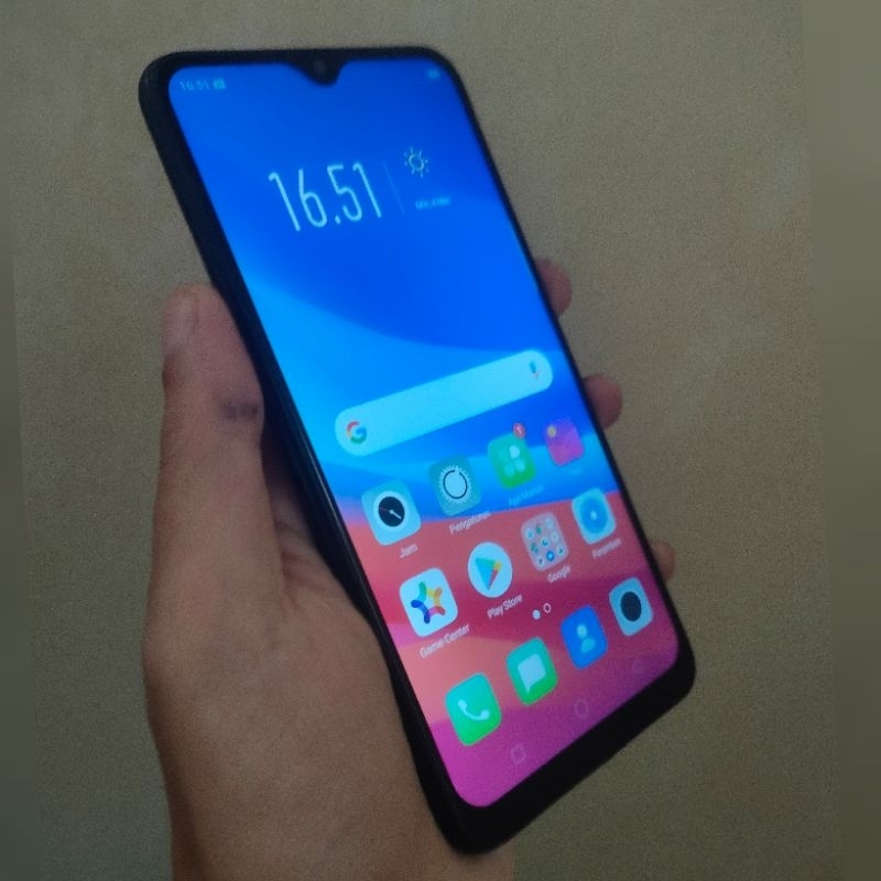 Hp OPPO A5S RAM 3GB/32GB warna hitam Bekas