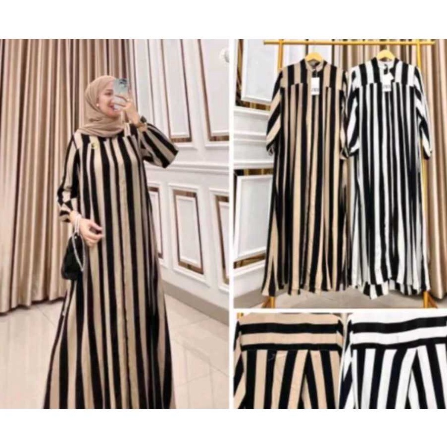 55VIRAL DISKON TURUN HARGA  DASTER SALUR GAMIS KOMBINASI MOTIF SALUR TERBARU BUSUI