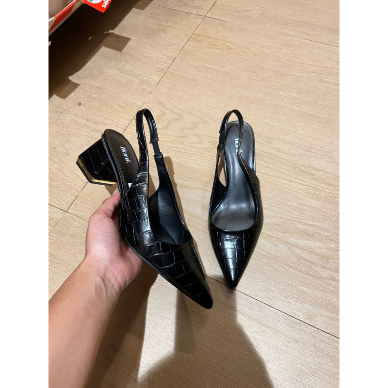 Payless Fioni Womens Fates Slingback Heels - Black