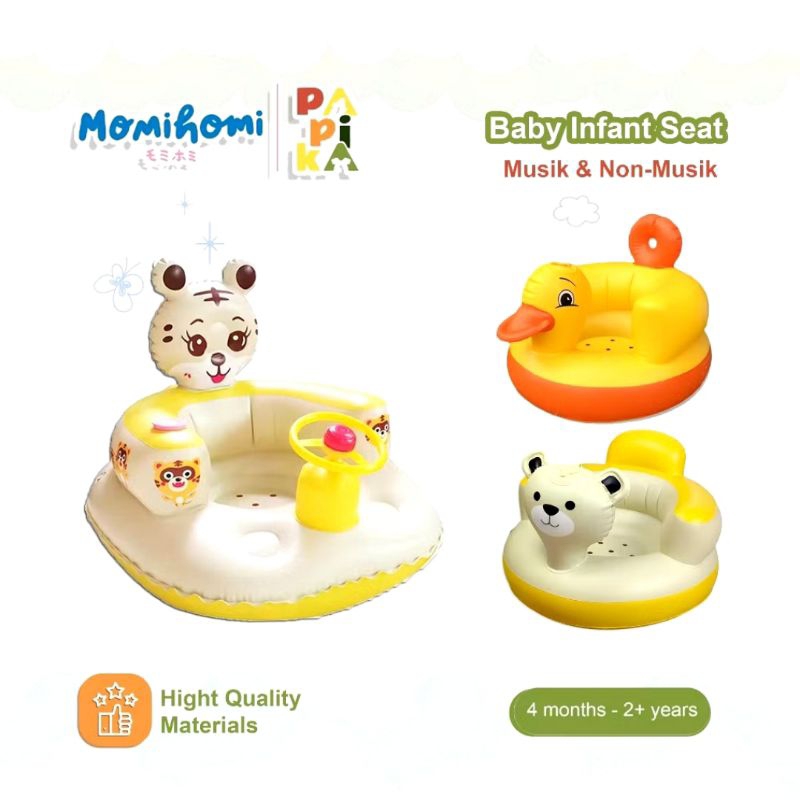 MOMI HOMI Sofa Angin Bayi | Baby Bouncer Lipat Murah | Kursi Tiup Untuk Mandi