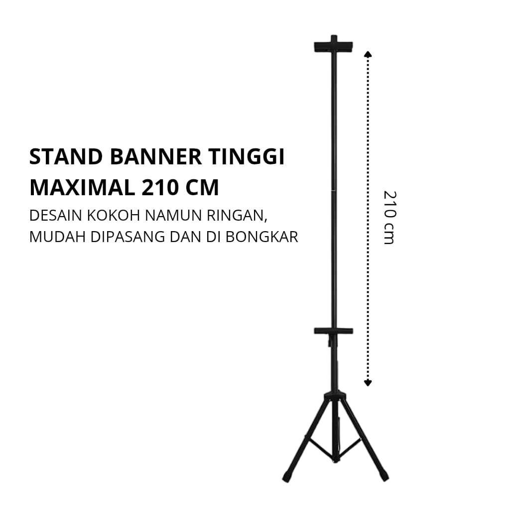 Tripod Banner 2 Sisi / Standing Banner si / Tripod Stand Banner Berdiri / Tiang Banner 2 Sisi /