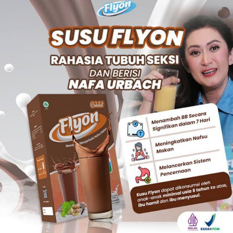 

Susu Flyon COKLAT Susu Penggemuk Badan Dan Penambah Nafsu Makan Original