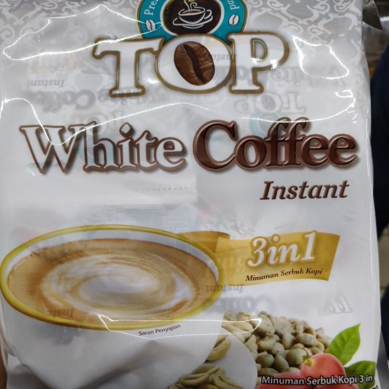 

Top white coffee kop instant 3 in 1 20 sachet