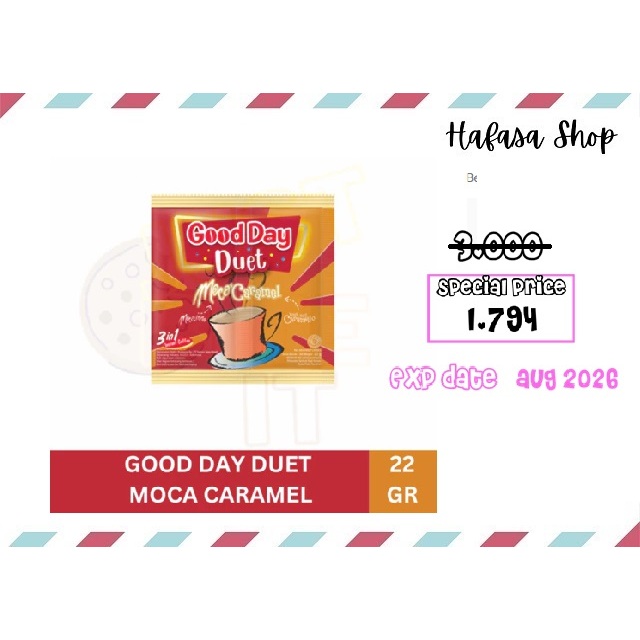 

GOOD DAY Duet Moca Caramel 22Gr
