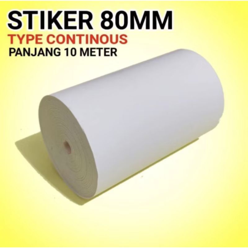 

Kertas Thermal Label Stiker 80mm x 10 meter