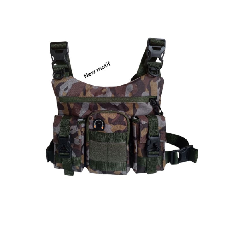 TAS DADA PRIA CHEST BAG TACTICAL  LORENG ARMY TNI
