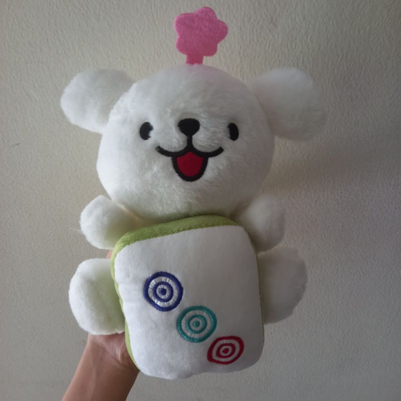Boneka Anjing Putih Maltese Cute Puppy from Claw Machine