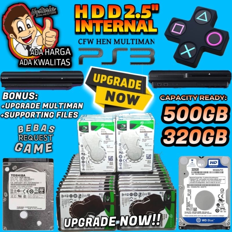 Hardisk Internal PS3 | Hardisk Game PS3 Garansi