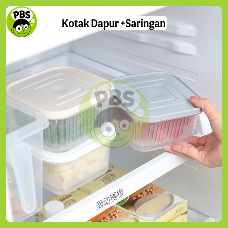 PBS - Kotak Fresh Saringan Sayuran | Box Tempat Tirisan Bawang / Buah / Sayur