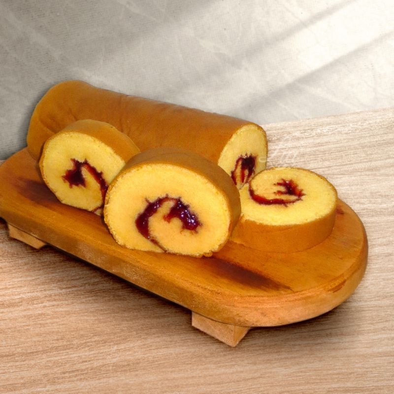 

Bolu gulung strawberry/kue bolu enak/cake roll strawberry