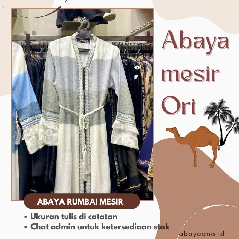 Abaya Dress Mesir Ori//Abaya Remaja Mewah Inner Outer Import