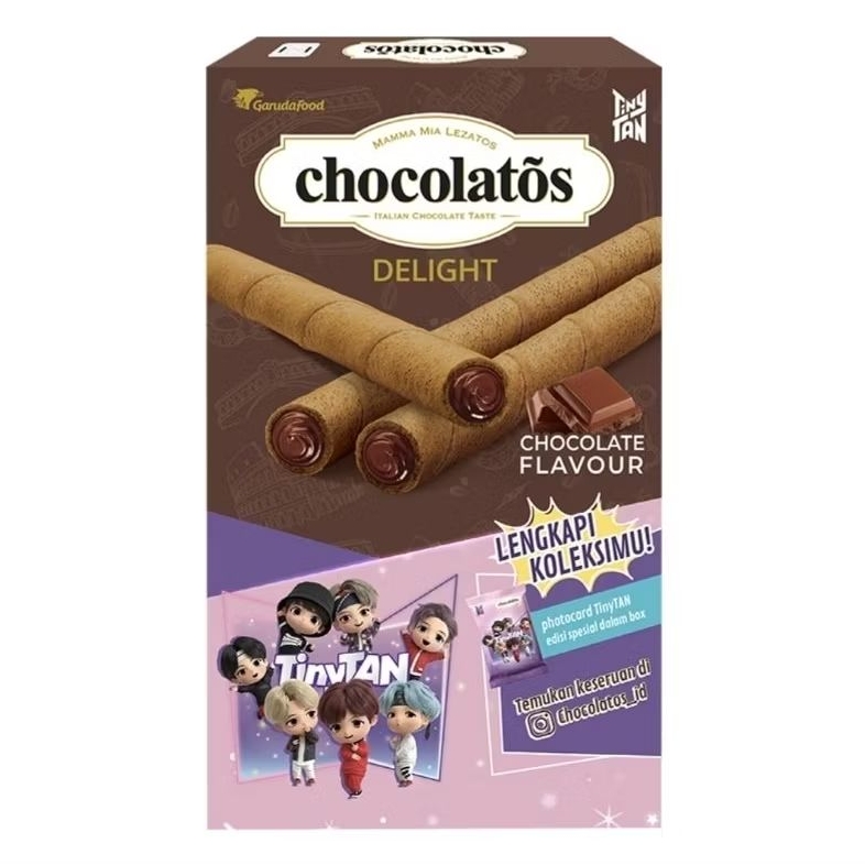 

Chocolatos Delight Wafer Roll Cokelat 90 g