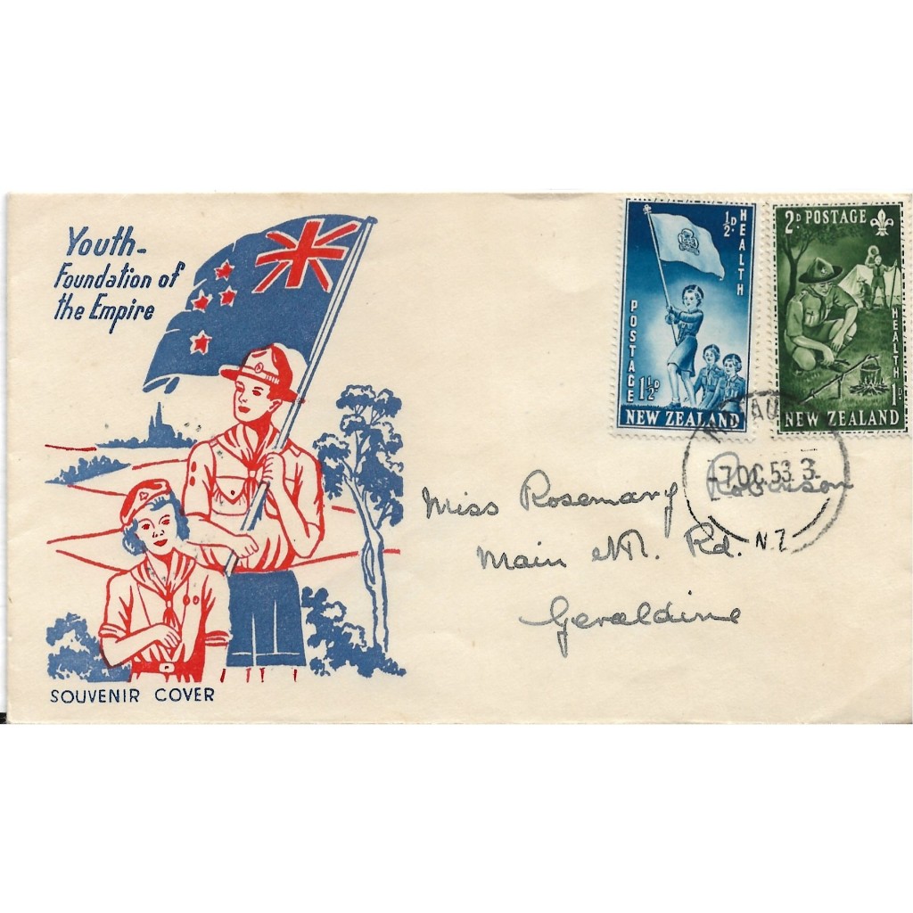 

Real Picture Postcard - Postcard / Kartu Pos Kuno Langka - New Zealand Youth Foundation Of The Empire Souvenir Cover 7.0.C.53