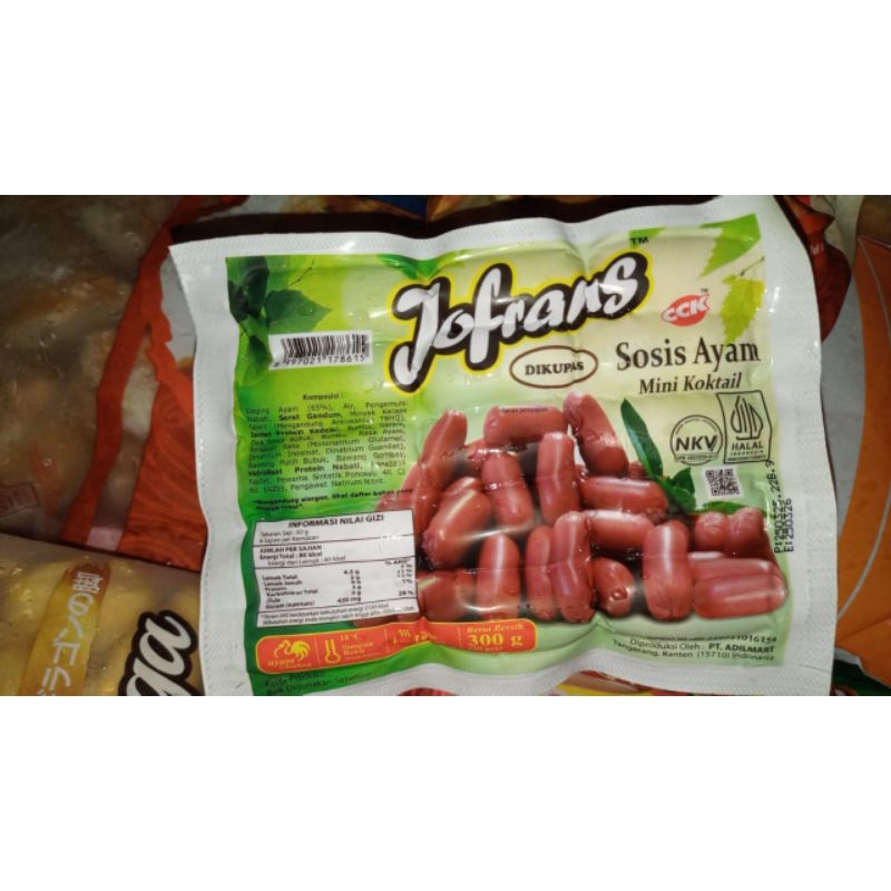 

SOSIS AYAM JOFRANS MINI KOKTAIL COCTAIL