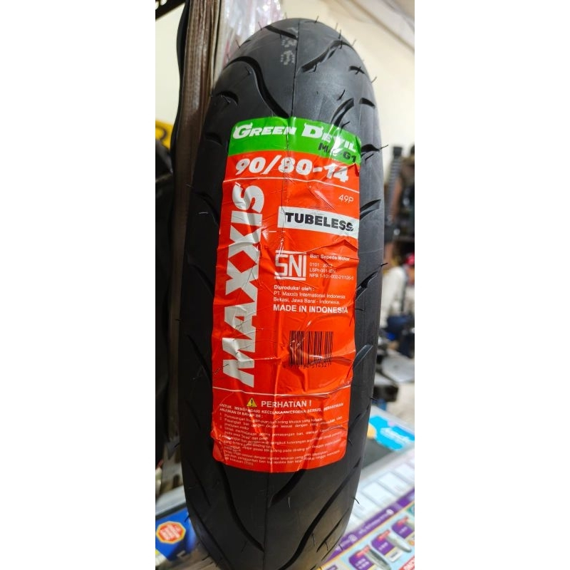 BAN MATIC 90/80-14 ..MAXXIS GREEN DEVIL MAG1 TUBELESS