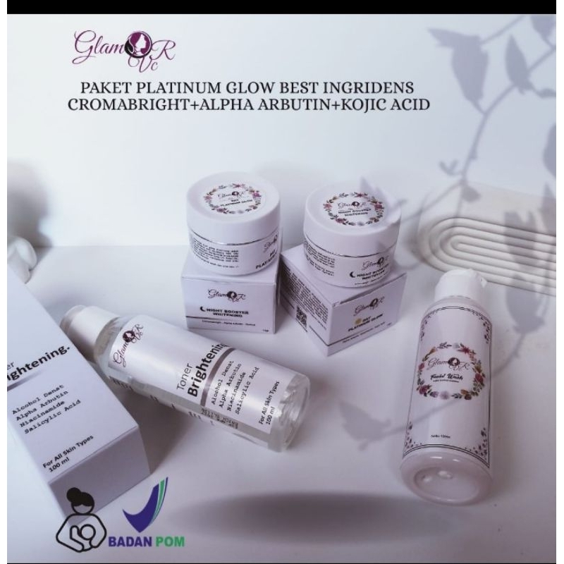 Paket Platinum Glow BOOSTER/GLAMOR SKINCARE BPOM