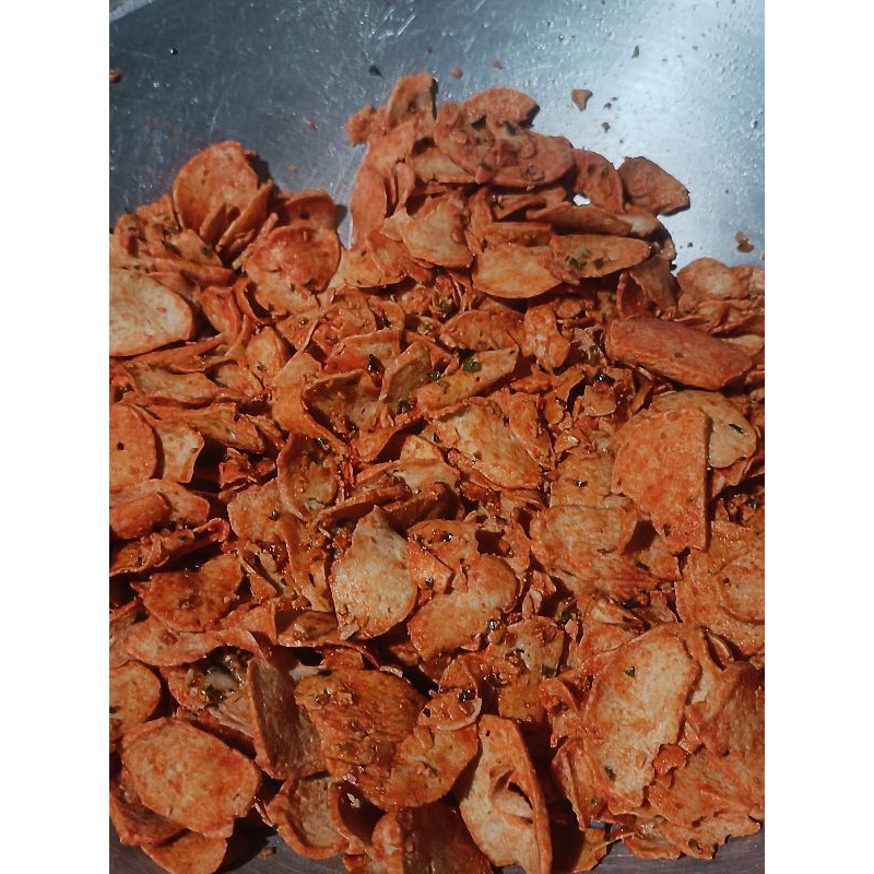 

Basreng Koin 500gr Kemasan Plastik Klip/Zipper